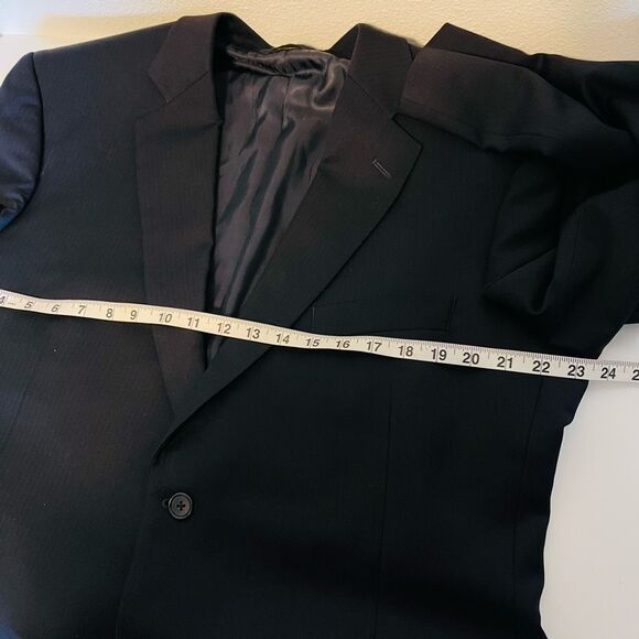 Brooks Brothers Black Wool Sport Coat Size 46R - Picture 10 of 12